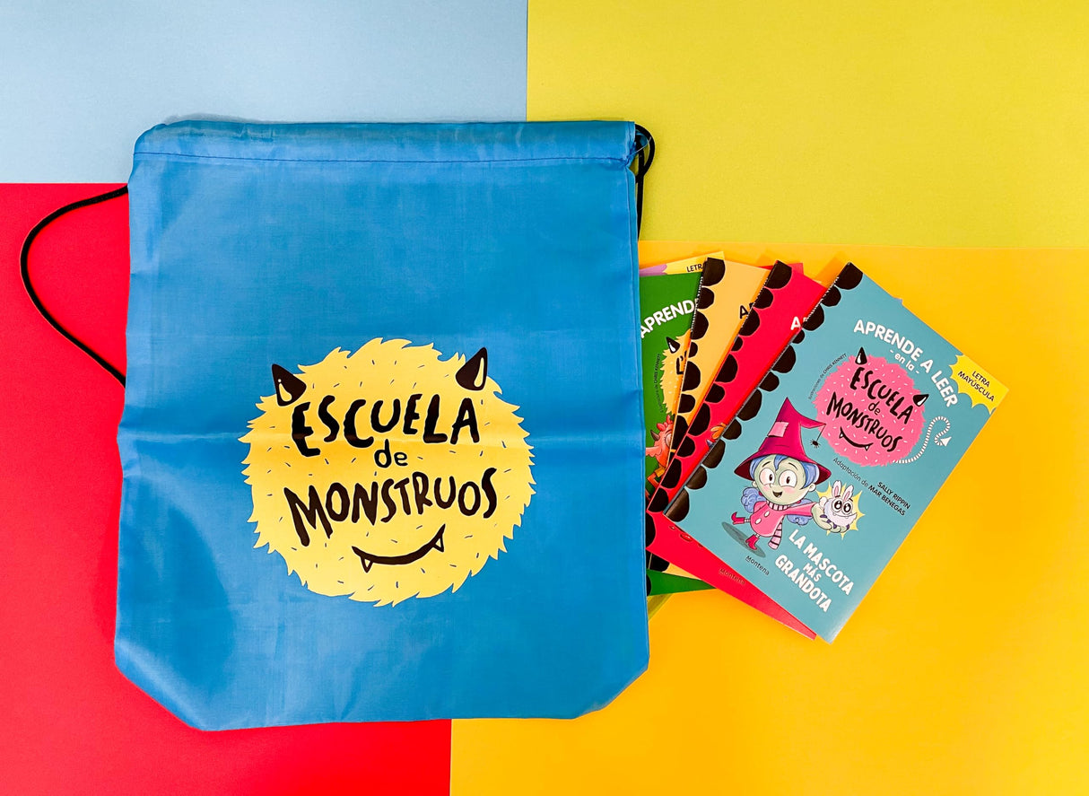 Aprender a leer en la Escuela de Monstruos - Pack con los libros 1-8 (¡incluye un regalo!): En letra MAYÚSCULA (libros para niños a partir de 5 años) (Montena)