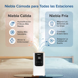 LEVOIT OasisMist 4.5L Humidificador Inteligente, Niebla Caliente & Fría a 45h y 40m² , Modo Auto, Luz Personalizada, Aromaterapia y Silencioso 26dB para Bebés y plantas,Temporizador, Amazon Exclusive