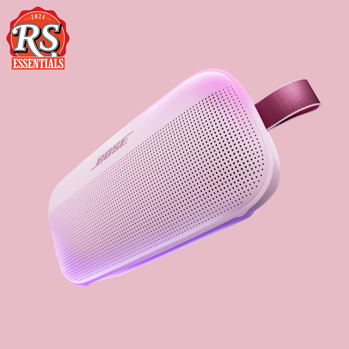 Bose SoundLink Flex (2.ª Gen.), Altavoz portátil inalámbrico con Bluetooth pequeño y potente para fiestas, Hasta 12 h de autonomía, Resistente al agua IP67 y al polvo, Rosa Palo – Edición Limitada
