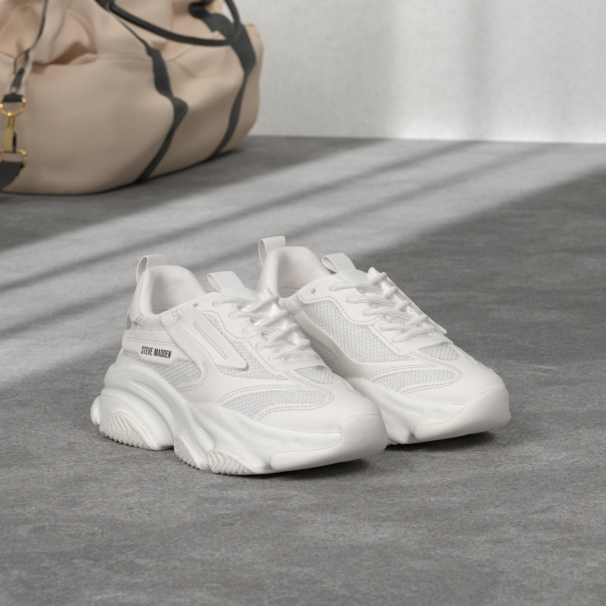 Steve Madden Possession - Zapatillas de Plataforma para Mujer, Blanco, 37 EU