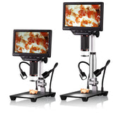 Bresser Microscopio Digital de 2L con luz Regulable, WiFi, Pantalla LCD a Color de 7 Pulgadas de Alta definición, función de grabación de vídeo y Fotos 1080P