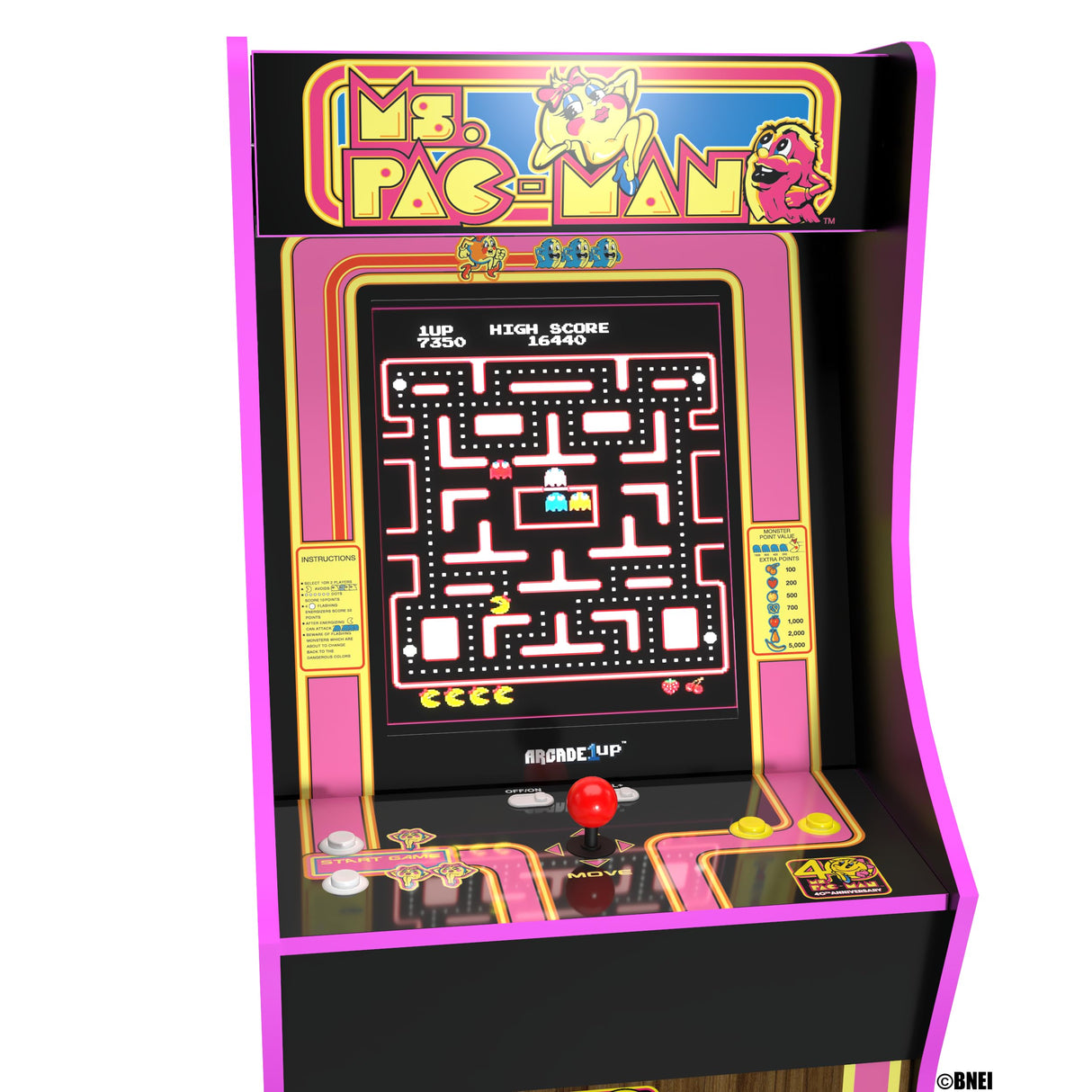 Arcade 1 Up Ms. Pac-Man 40th Anniversary Arcade Machine