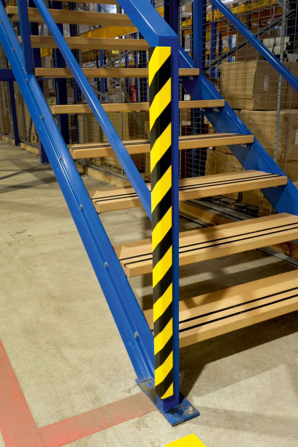Durable Perfil protector de esquinas C35 magnético, 1 m, paquete de 5 unidades, color amarillo/negro, 1112130