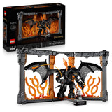 LEGO Icons Rincón Entre Libros: El Señor de los Anillos: Balrog Kit de Decoración, Set de Construcción, Regalo para Adultos y Amantes de la Épica Trilogía Cinematográfica 10367