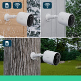 Arlo Go 2 Camara Vigilancia, 100% Inalámbrica HD, Conexión WiFi O SIM 3G/4G LTE, Almacenamiento Local Con Tarjeta SD O En La Nube, Visión Nocturna, Resistente Al Agua, Audio Bidireccional, Blanca
