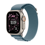 Apple Watch Ultra 3 GPS + Cellular, Reloj prémium para Running y Multideporte con Caja de Titanio Resistente de 49 mm y Correa Loop Alpine Azul Claro - Talla L. Monitores avanzados de Salud y entreno