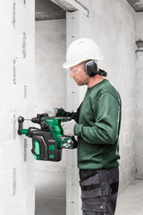 HIKOKI Martillo perforador y cincelador con batería DH1826DA, grabación: SDS-plus (18 V, 5,0 Ah, velocidad de ralentí 0-4300 min-1, energía de impacto (según EPTA 5.0): 3,2 J, motor sin escobillas,