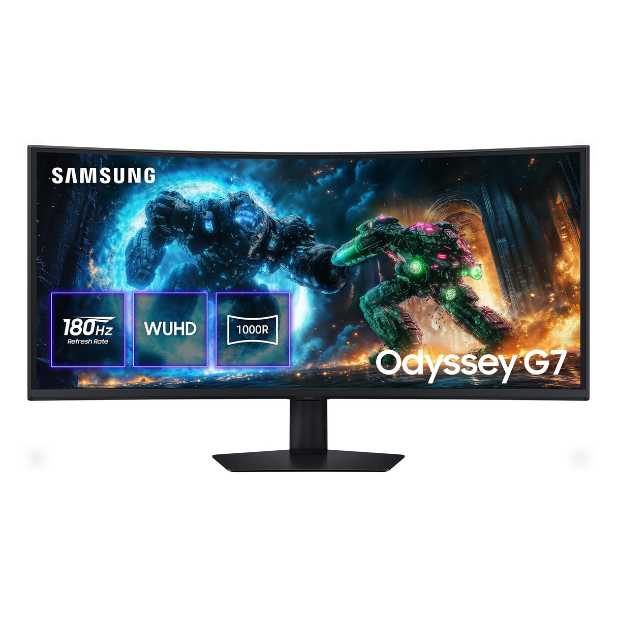 Samsung LS40FG756EUXEN - Monitor Gaming Odyssey G7 de 40" WUHD (5120 x 2160, 21:9, 180Hz, 1ms, Panel VA, FreeSync Premium Pro, Modo Eye Saver, Flicker Free), Negro, Versión 2025