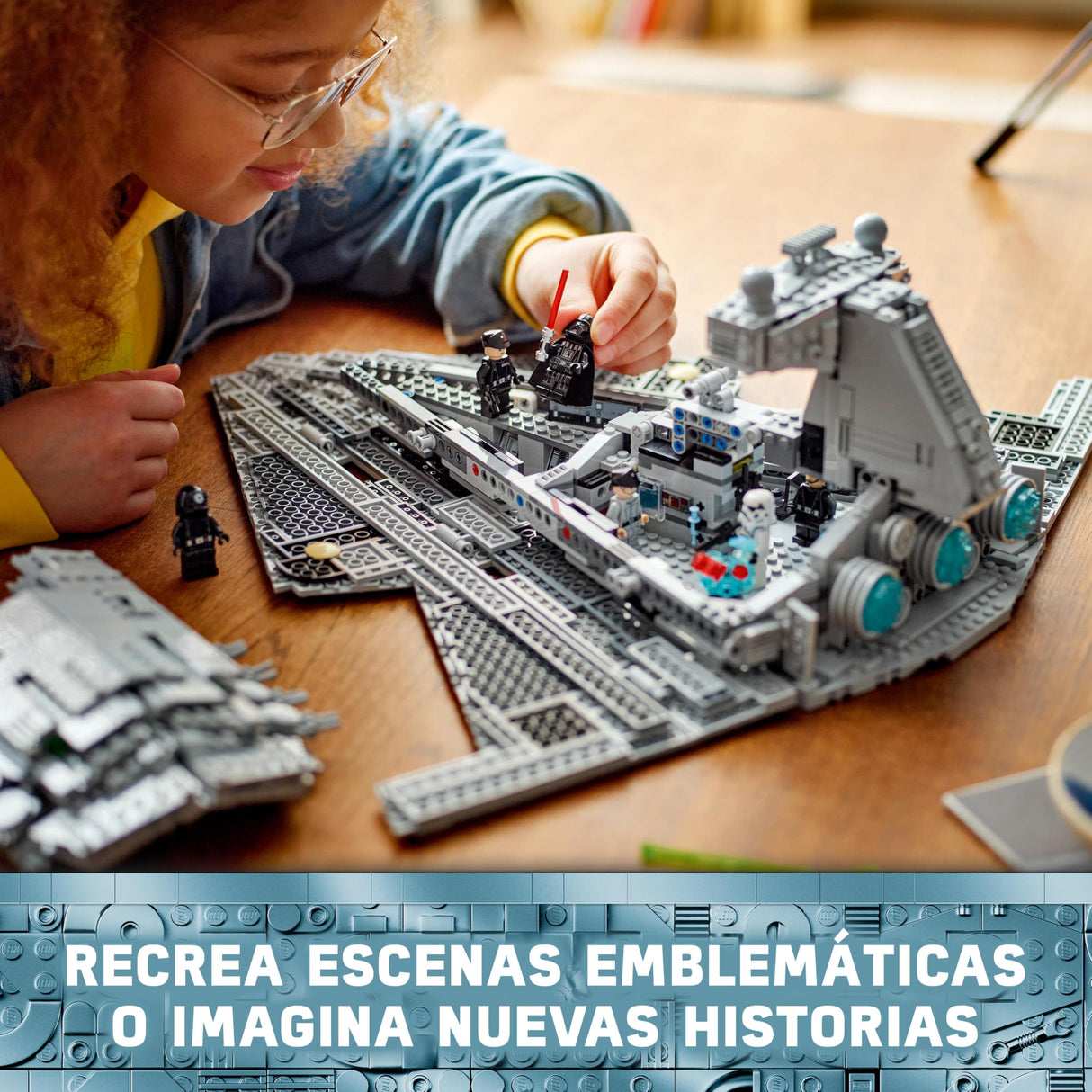 LEGO Star Wars 75394 Destructor Estelar Imperial - Juguete de Construcción de Nave con Interior Detallado -7 Minifiguras de Darth Vader - Regalo para Niños de 10+ Años Fans de Una Nueva Esperanza