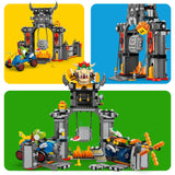 LEGO Super Mario: Mario Kart – Castillo de Bowser - Juego Interactivo con 2 Coches de Juguete y 4 Figuras Inc. Yoshi - Regalo de Nintendo para Niños y Niñas de 9+ Años 72039