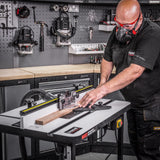 Trend Mesa fresadora de taller independiente 230 V EU, perfecta para trabajos de elevación de paneles, creación de plantillas y corte por lotes, WRT/EURO