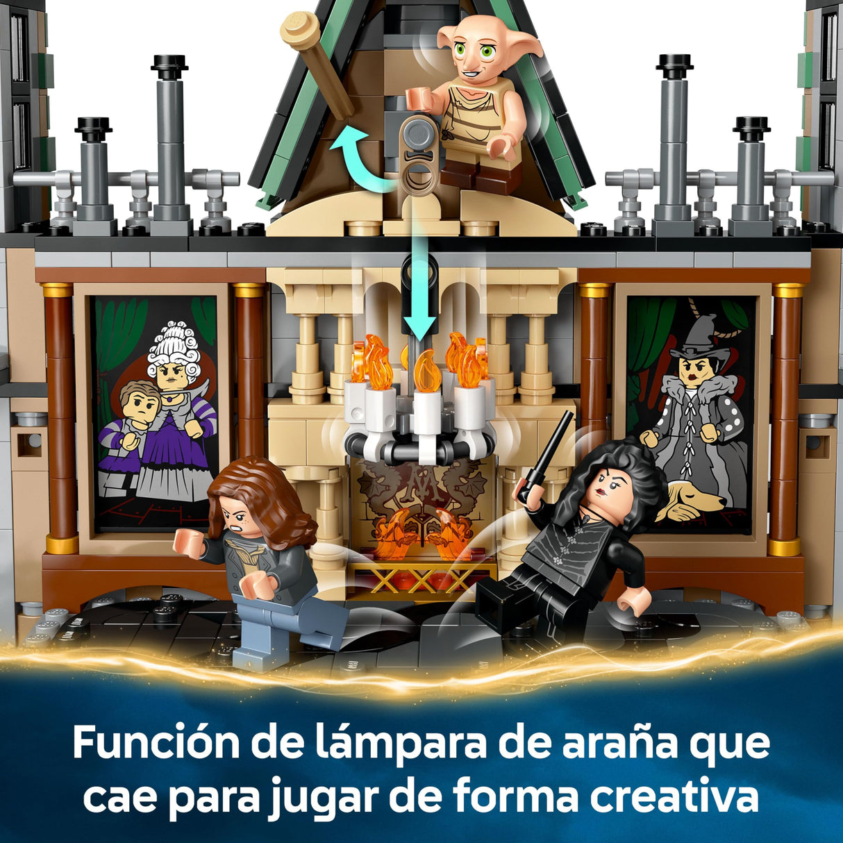 LEGO Harry Potter Mansión Malfoy Juguete de Construcción y Colección, Maqueta de Casa, Regalo para Niños y Niñas de 10 Años o Más, 9 Minifiguras de Personajes (Draco, Dobby y Lord Voldemort) 76453