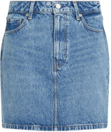Tommy Hilfiger Falda Vaquera Mujer Mini Ali Minifalda, Azul (Ali), 38