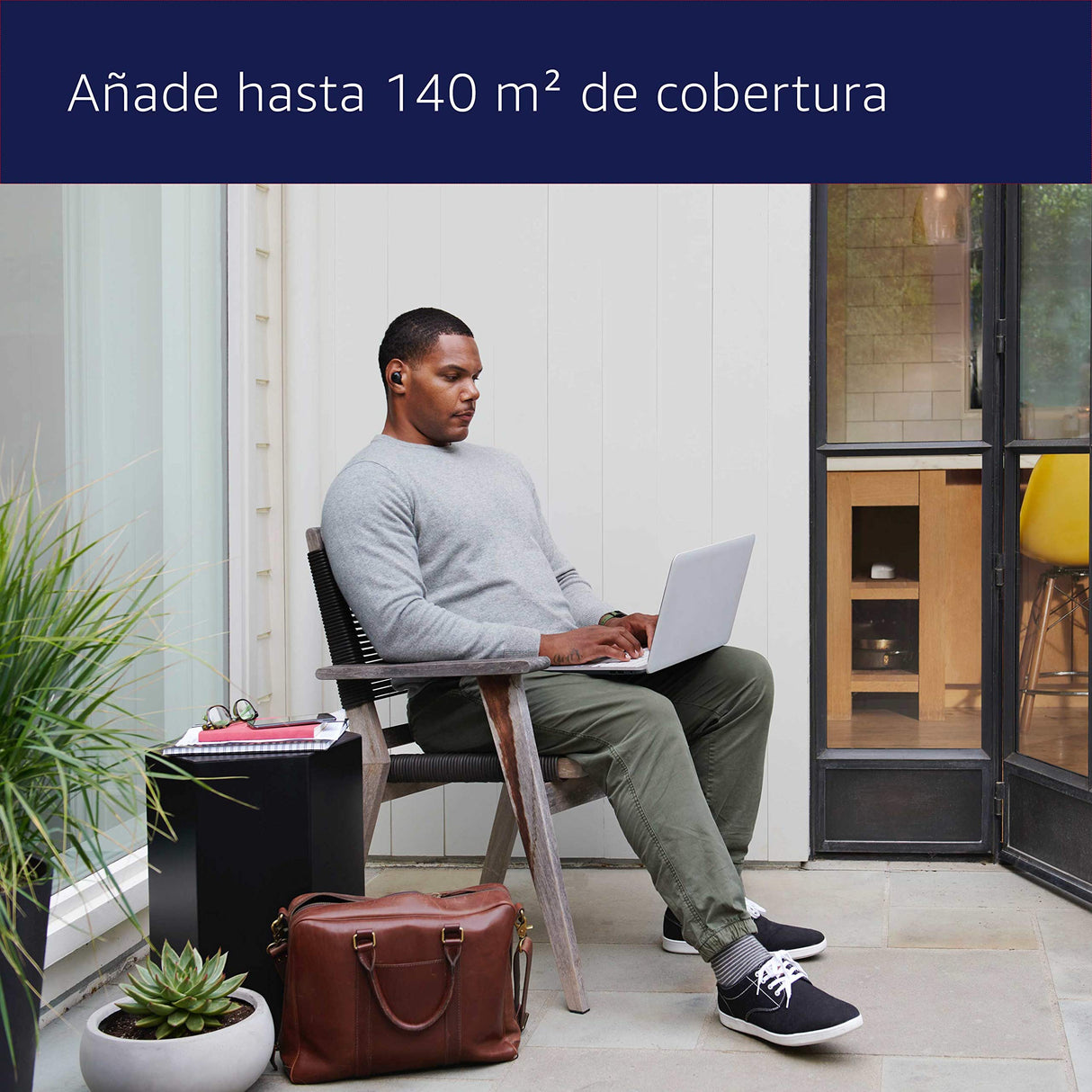Router wifi de malla eero 6 de Amazon | 140 m2 de cobertura y capacidad para conectar más de 75 dispositivos y expandir tu red eero existente | 1 unidad, modelo de 2021
