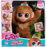 Just Play Mono de Peluche Interactivo Peanut The Playful Monkey de furReal, de 38 cm, con Sonidos, Juguetes para niños a Partir de 4 años