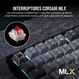 CORSAIR K65 PLUS WIRELESS 75% RGB Teclado Mecánico para Juegos Intercambiable en Caliente - Interruptores Lineales Rojos CORSAIR MLX Prelubricados - Insonorización - Teclados PBT - QWERTY ES - Negro