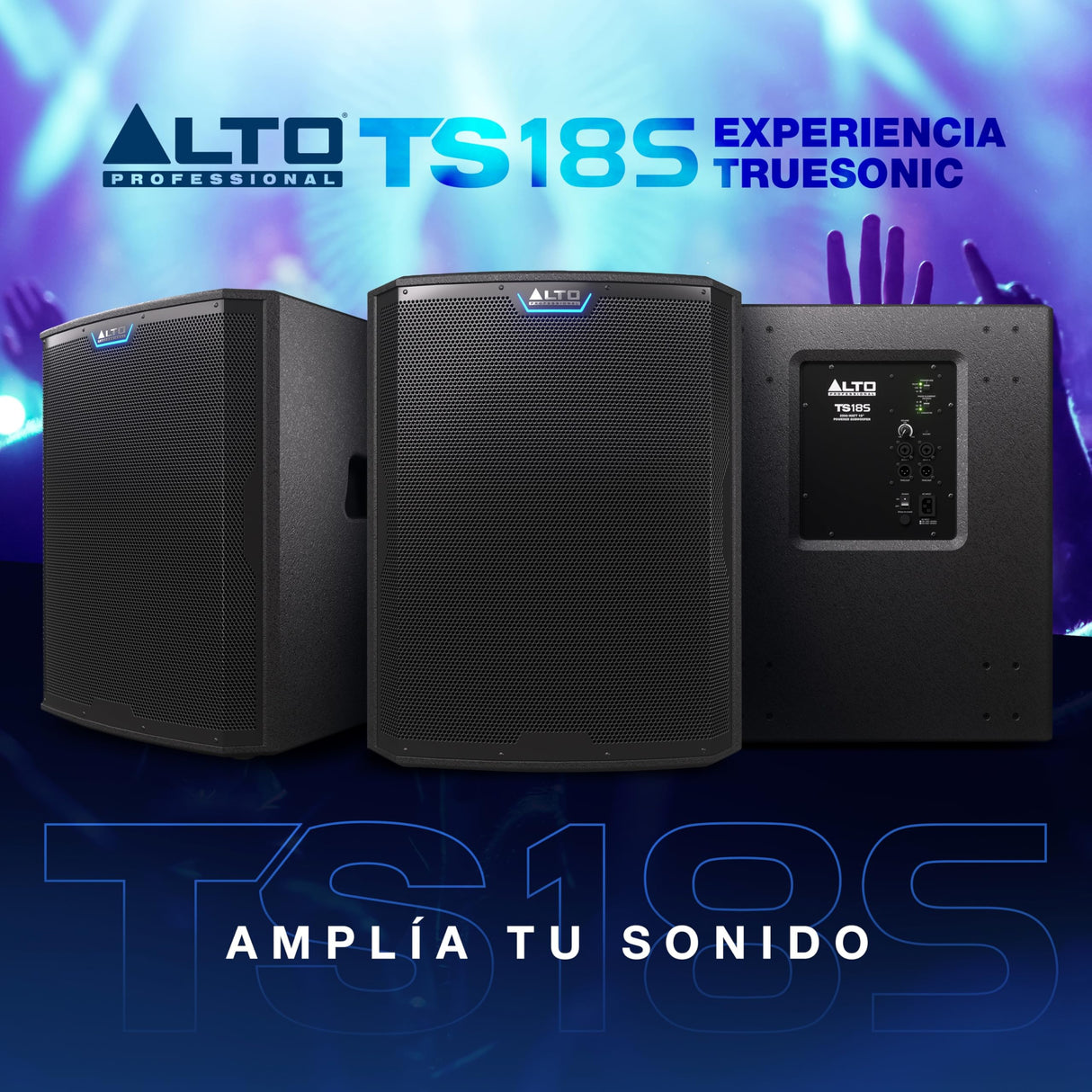 ALTO TS18S Subwoofer 2500W 18 Pulgadas Altavoz Autoamplificado, 6 Modos DSP, Fácil Configuración, 137dB, Bobina de Voz 3 Pulgadas, Graves de Superior Calidad