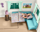 Schleich 72205 Acampada con la Caravana, a Partir de 5 años, Horse Club - playset, 73 x 23 x 23 cm
