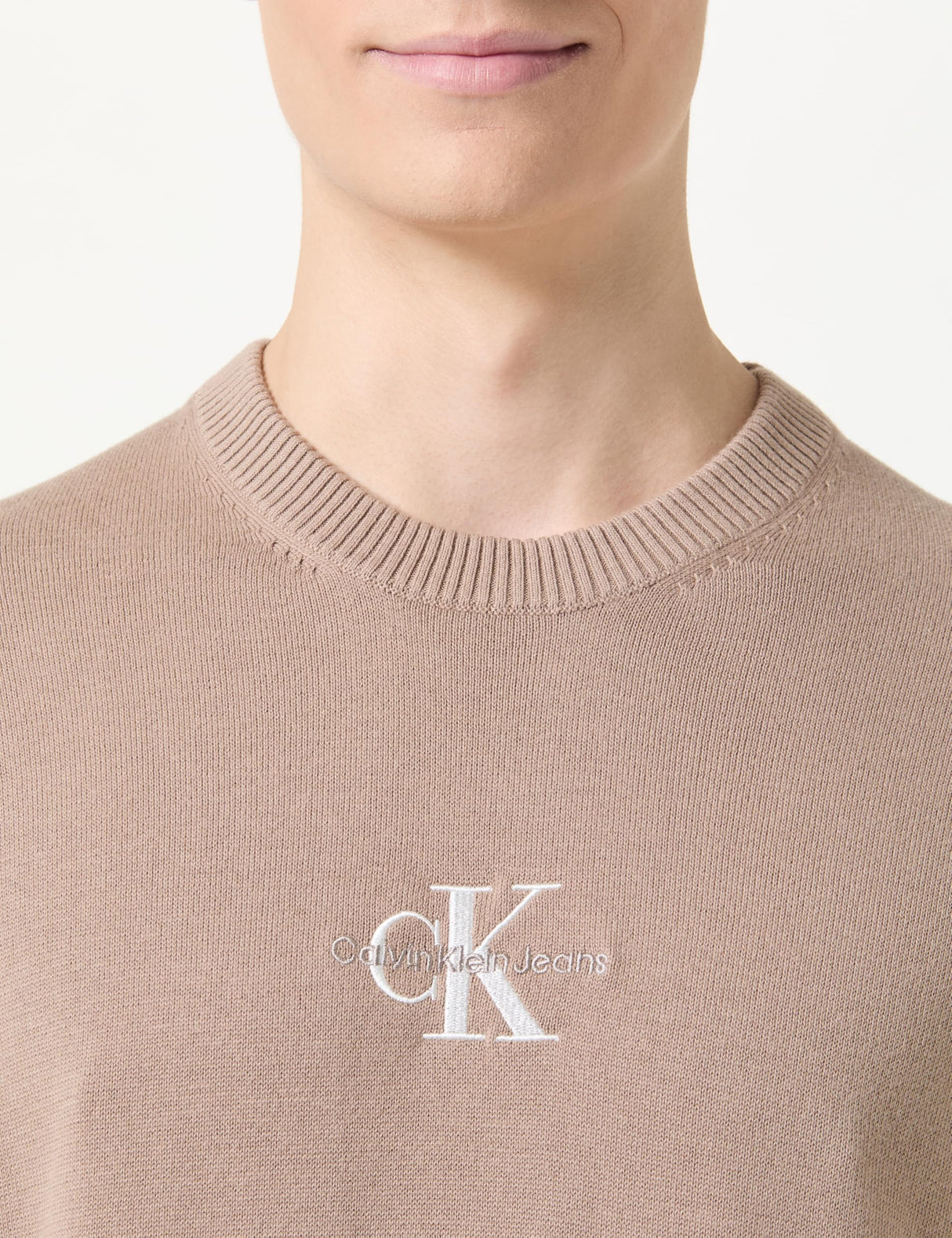 Calvin Klein Monoloj30J327404 Suéter pulóver, Taupe Gray, M para Hombre
