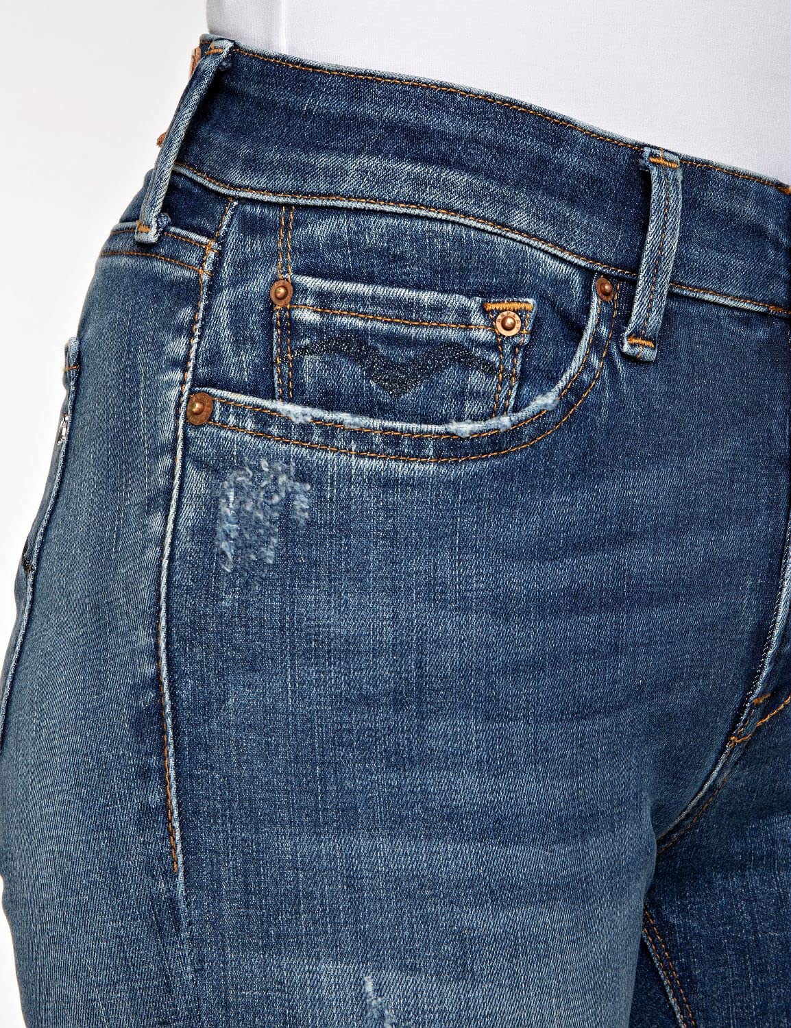 REPLAY Lucia, Jeans Mujer, Azul (009 Azul Medio), 27W / 30L