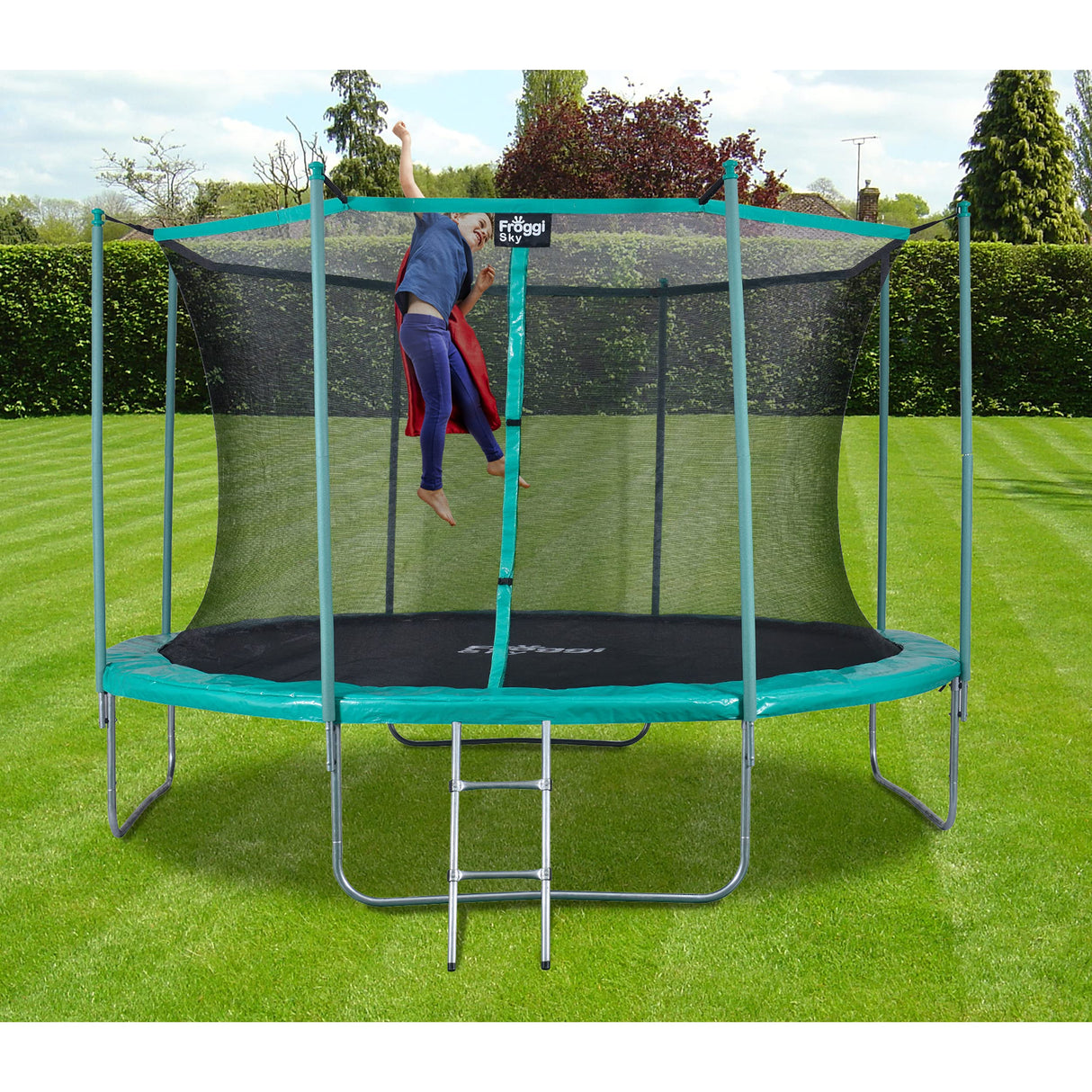 FROGI SKY-183 cm Norma CE Trampolín, SS-0603HI, Azul