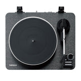Lenco LBTA-165BK Tocadiscos Totalmente automático - Bluetooth 5.3 - Carcasa de Madera - Platos de Metal y Pastilla AT3600L - Arranque automático y Retorno automático - 2 velocidades (33/45 RPM) -