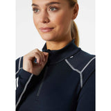 Helly-Hansen Womens W Lifa Merino Midw 1/2 Zip, Azul marino, XL