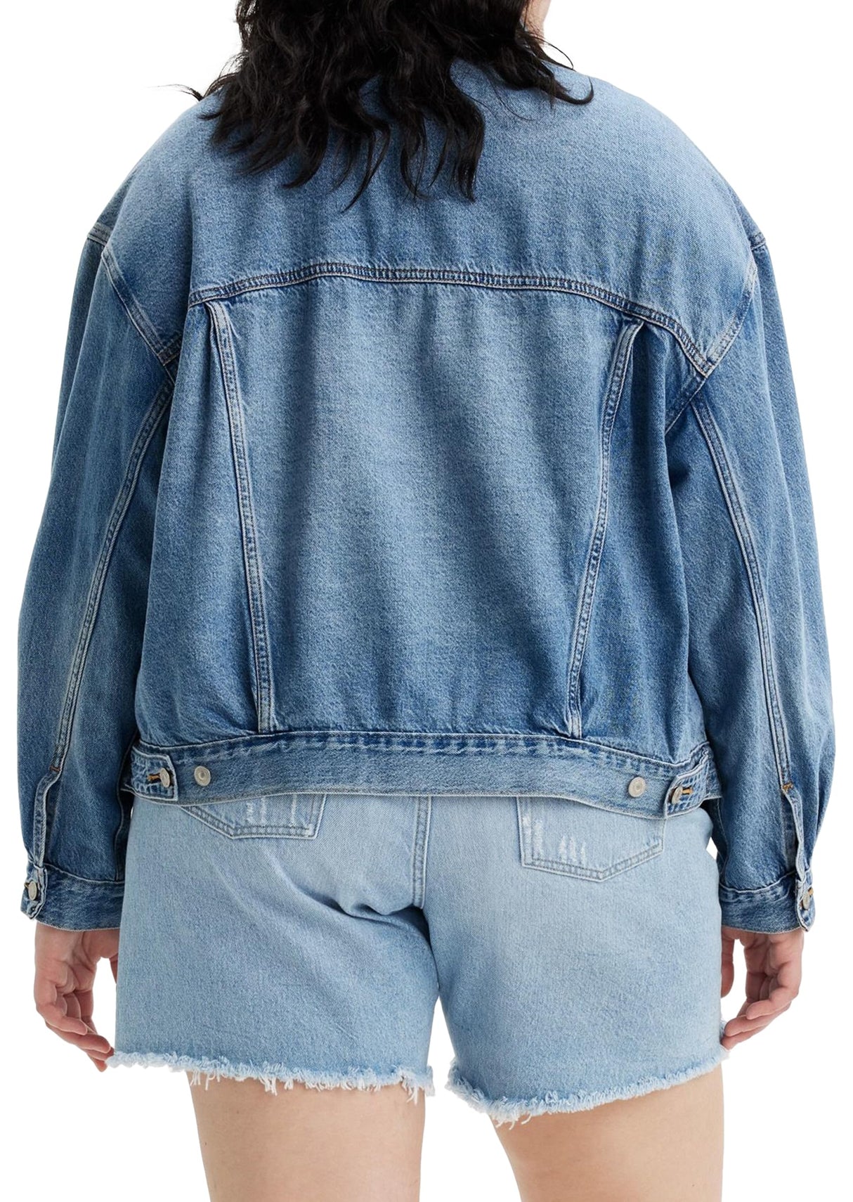 Levi's Chaqueta Sherpa Trucker para mujer talla grande 90s, Cabezas de gimnasia Plus, XL