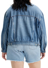 Levi's Chaqueta Sherpa Trucker para mujer talla grande 90s, Cabezas de gimnasia Plus, XL