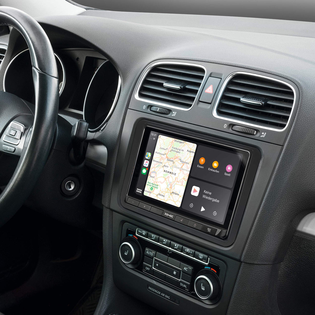 ZENEC Z-N528: Radio de Coche 2-DIN/infotainer, Sistema Multimedia con Pantalla táctil de 17,1 cm/6,75", Dab+, Bluetooth, USB, Centro Multimedia con Apple CarPlay y Google Android Auto