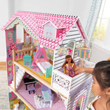 KidKraft Casa de muñecas de Madera Annabelle con Muebles y Accesorios incluidos, Casita de Juguete con Ascensor y balcón para muñecas de 30 cm, Juguetes niños y niñas Desde 3 años (65934)