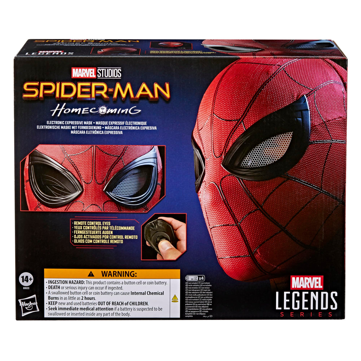 Marvel Legends Series, Spider-Man, Máscara electrónica expresiva