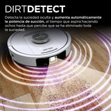 Shark PowerDetect Robot Aspirador, Vaciado automático, navegación 3D y LiDAR, Base antialérgenos, tecnología NeverStuck, para alfombras, Suelos y Pelo de Mascotas, WiFi/App, Blanco, AV2820VEEUWH