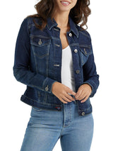 Wrangler Authentics Women's Denim Jacket, Drenched, Large