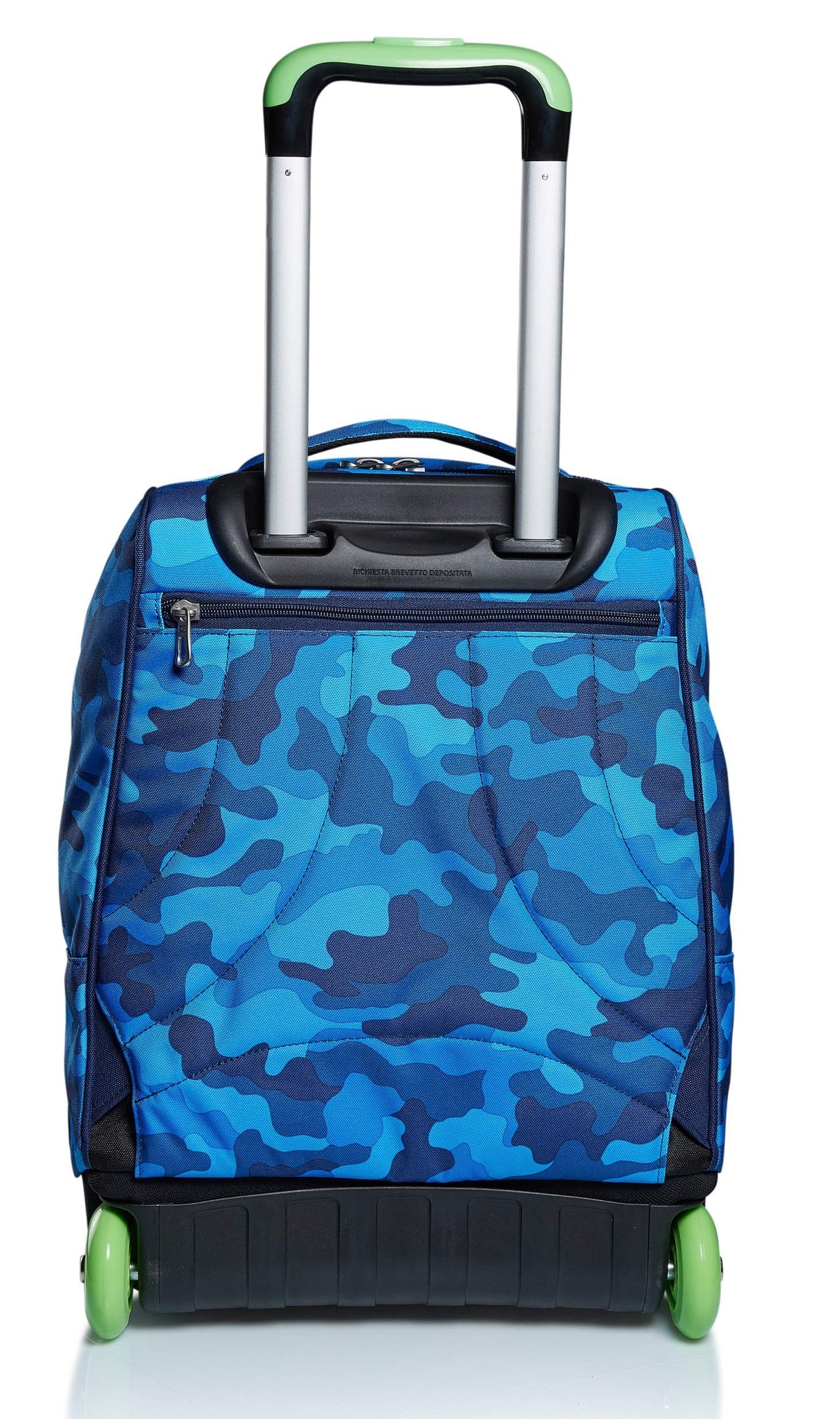 Seven Mochila con Ruedas CREW, Azul - Mochila 2 en 1, Mochila Escolar con Carro, Crossover System - Bolso Escolar Niños y Adolescentes - Bolsillo Interior con Organizador - Maxi Capacidad