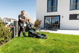 Metabo Cortacésped a Batería 18V RM 36-18 LTX BL 36 - Incluye 2 Baterías, Cargadores y Función Mulching - Ideal para Jardines de hasta 350 m²