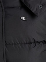 Calvin Klein Cazadora acolchada Mujer Matte Short Puffer con capucha, Negro (Ck Black), 3XL