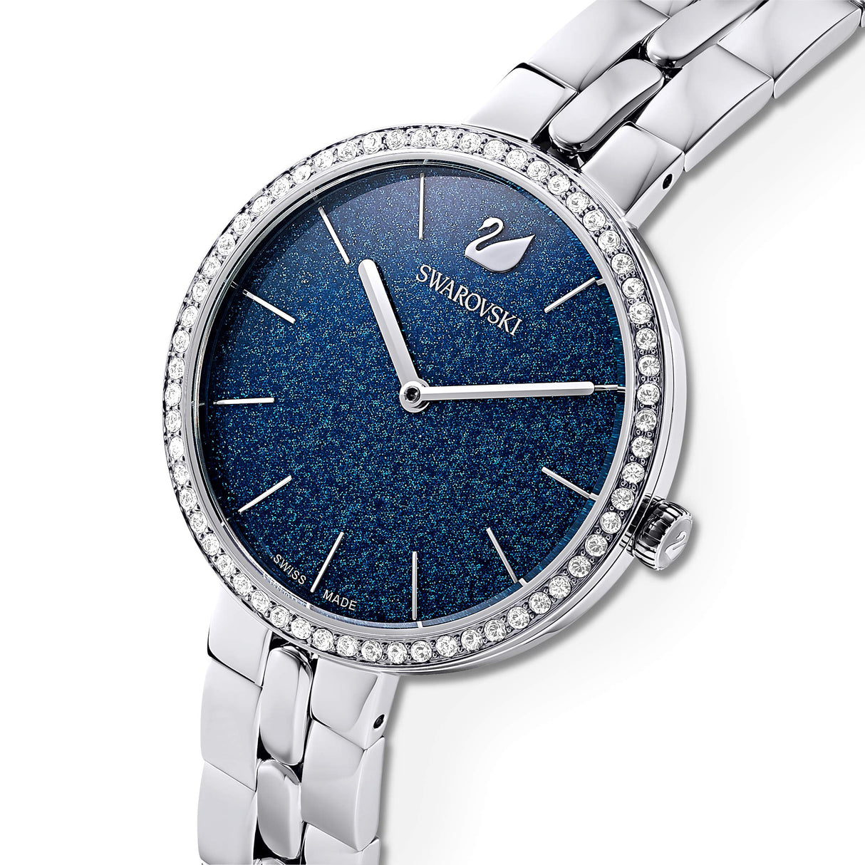 Swarovski Reloj Cosmopolitan, Brazalete de metal, Azul, Acero inoxidable