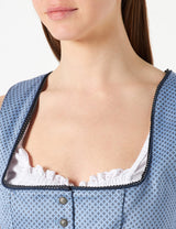 Stockerpoint Dirndl Ines Vestido para ocasión Especial, Gris Azulado, 40 para Mujer