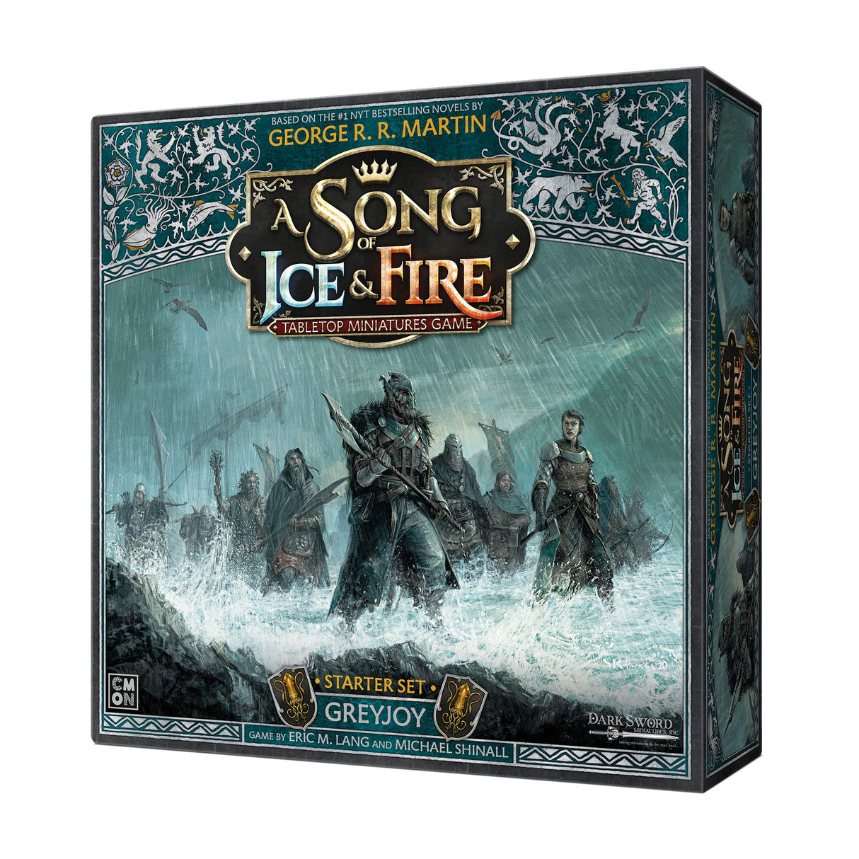 Una canción del Hielo y el Fuego: Juego de miniaturas de Mesa – House Greyjoy Starter Set Estrategia en Miniatura para Adolescentes y Adultos Mayores de 14 años para 2 Jugadores