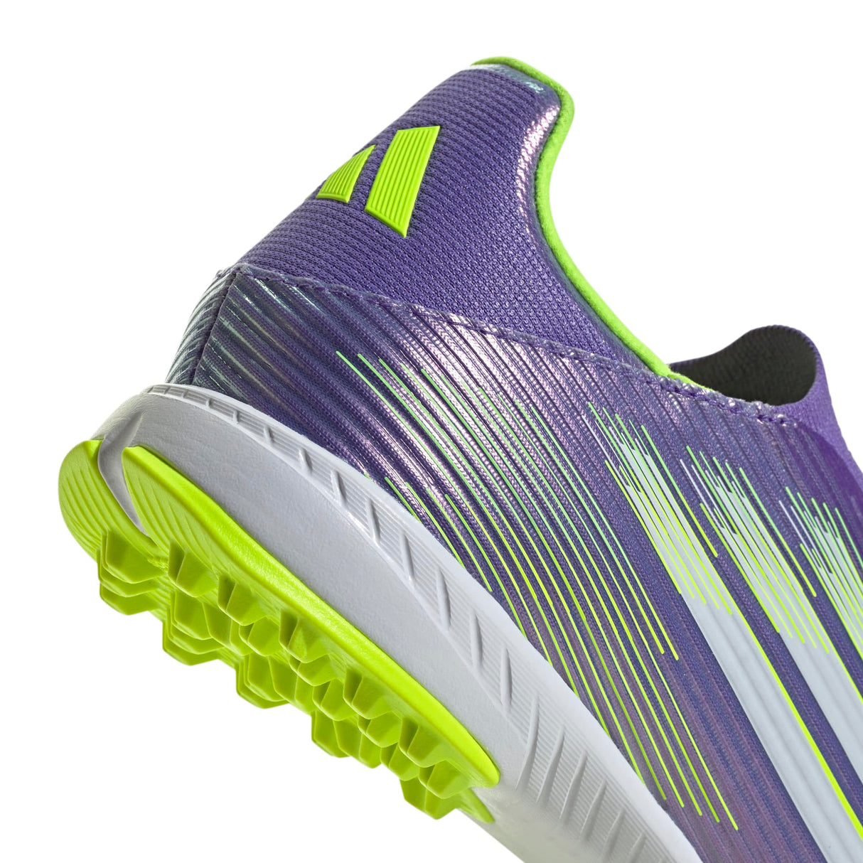 adidas F50 League Laceless Turf Football Boots, Botas de fútbol Unisex Adulto, Purple Rush/Cloud White/Lucid Lemon, 39 1/3 EU