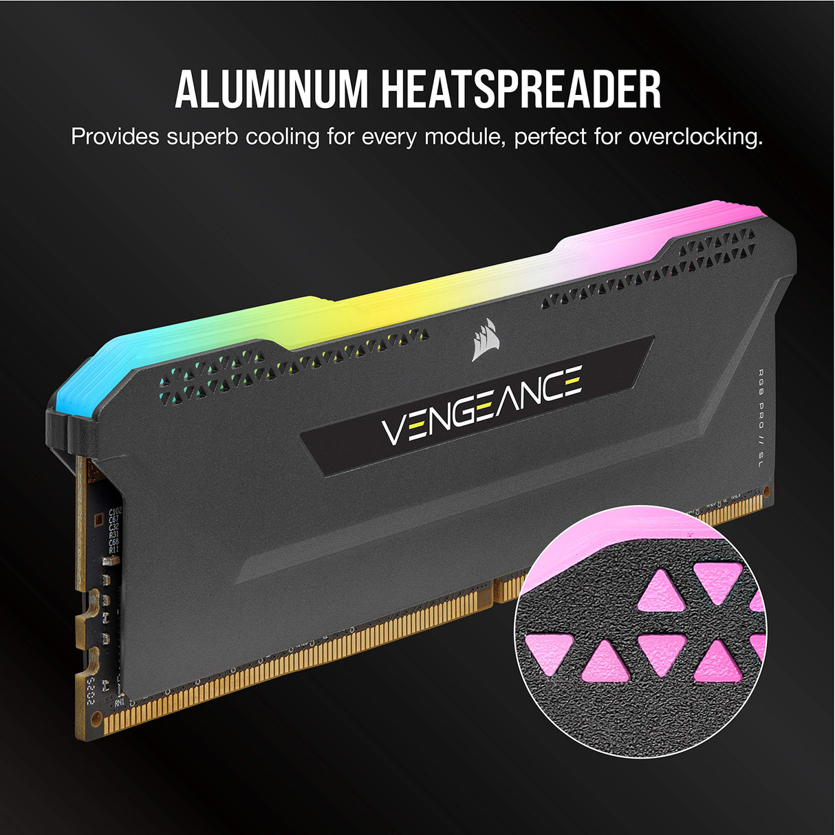Corsair Vengeance RGB Pro SL 16GB (2x8GB) DDR4 4000 (PC4-32000) C18 Memoria Interna - Negro