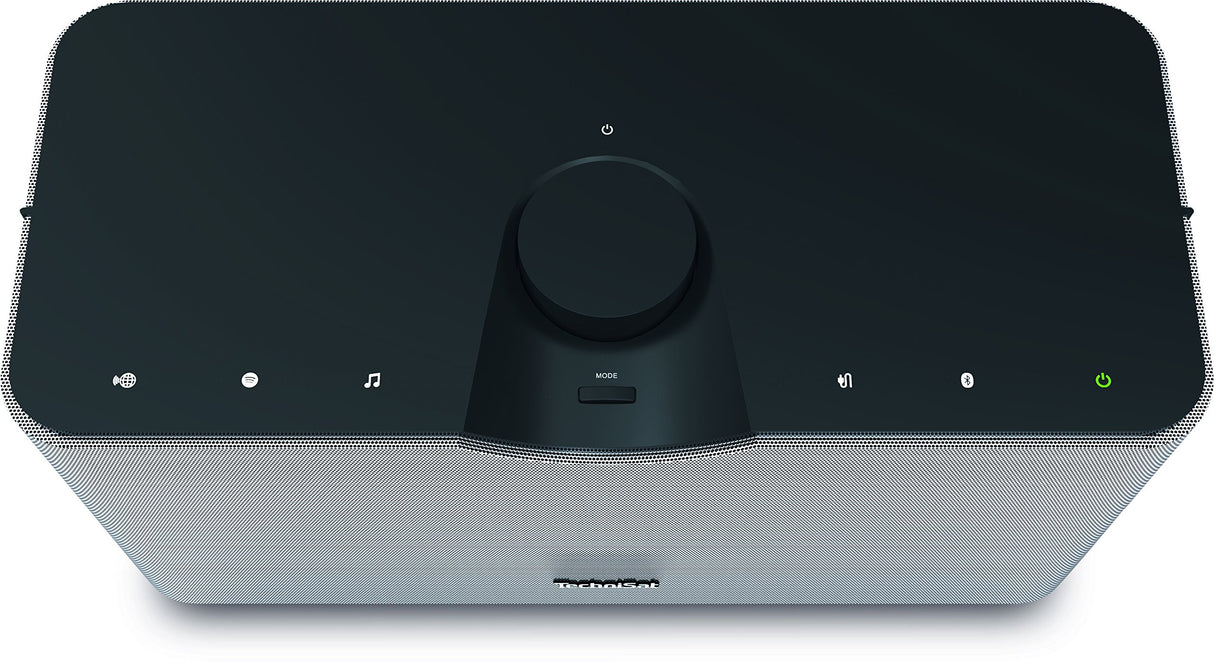 TechniSat AUDIOMASTER MR3 - Altavoz ELAC WLAN de 90W y Radio Internet (con Streaming de Audio UPnP/DLNA, Altavoz Multiroom para Reproducir Radio Internet, Spotify y Bluetooth) Negro/Plateado