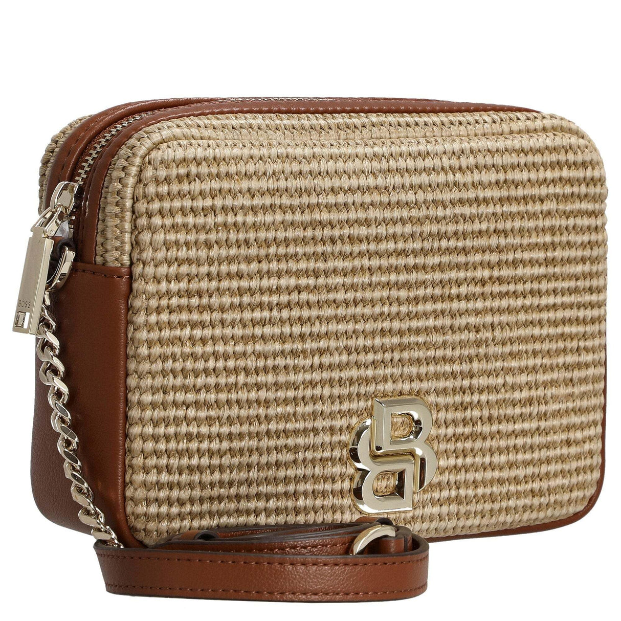 BOSS B Icon Crossbody RF, Bandolera para Mujer, Natural, One Size