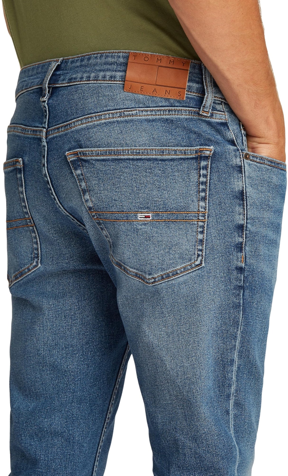 Tommy Jeans Scanton Slim Bi0234 Dm0Dm21378 Corte Entallado, Denim (Denim Medium), 33W / 30L para Hombre