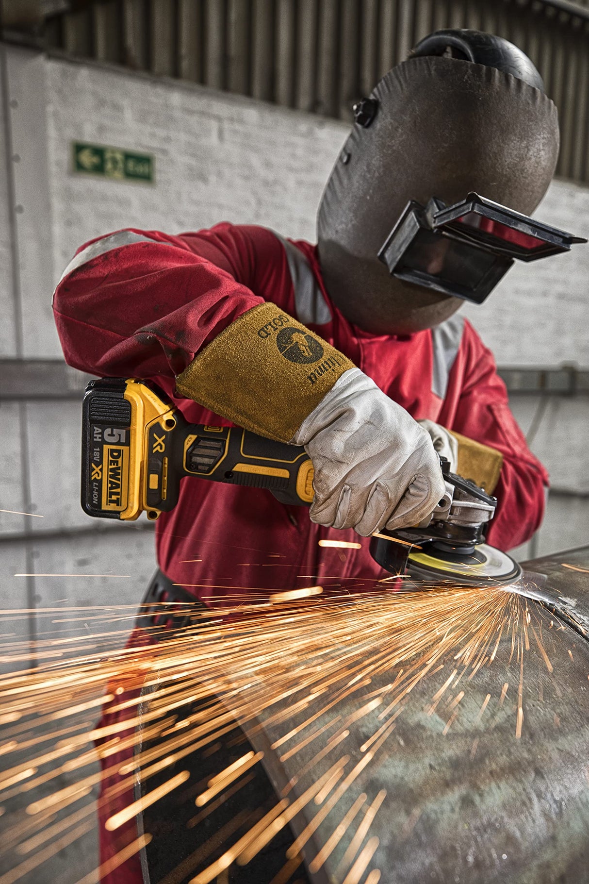 DEWALT DCG405NT-XJ - Mini-Amoladora sin escobillas XR 18V 125 mm sin cargador/batería y con maletín TSTAK II