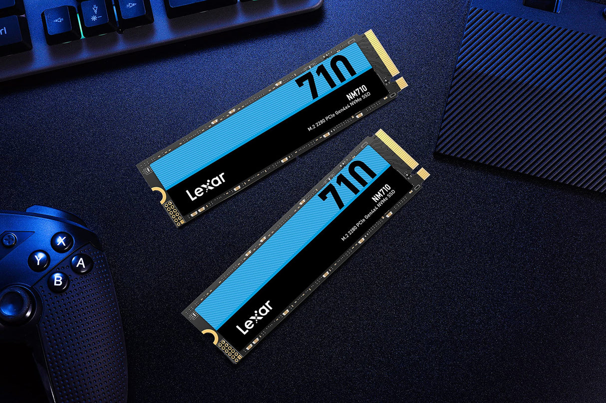 Lexar NM710 1TB SSD, M.2 2280 PCIe Gen4x4 NVMe SSD interno, hasta 5000 MB/s de lectura, 4500 MB/s de escritura, unidad interna de estado sólido (LNM710X001T-RNNNG)