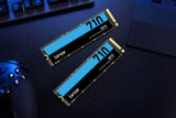 Lexar NM710 1TB SSD, M.2 2280 PCIe Gen4x4 NVMe SSD interno, hasta 5000 MB/s de lectura, 4500 MB/s de escritura, unidad interna de estado sólido (LNM710X001T-RNNNG)