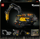 LEGO Technic Excavadora Volvo EC500 Hybrid - Kit de Maquetas para Adultos de Vehículo de Obra Motorizado con Brazo Móvil, Orugas, Martillo y Pala - Idea de Regalo para Hombres 42215
