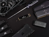 Corsair MP600 Elite SSD NVMe M.2 PCIe Gen4 x4 de 2 TB - M.2 2280 - Lectura Secuencial de hasta 7.000 MB/s - NAND 3D TLC de Alta Densidad - Negro